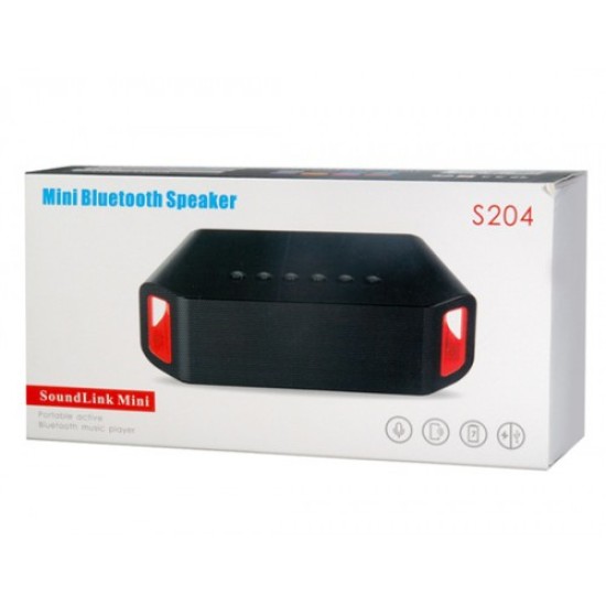 MINI SPEAKER S204 BLUETOOTH ΜΑΥΡΟ MINI SPEAKER S204 BLUETOOTH ΜΑΥΡΟ