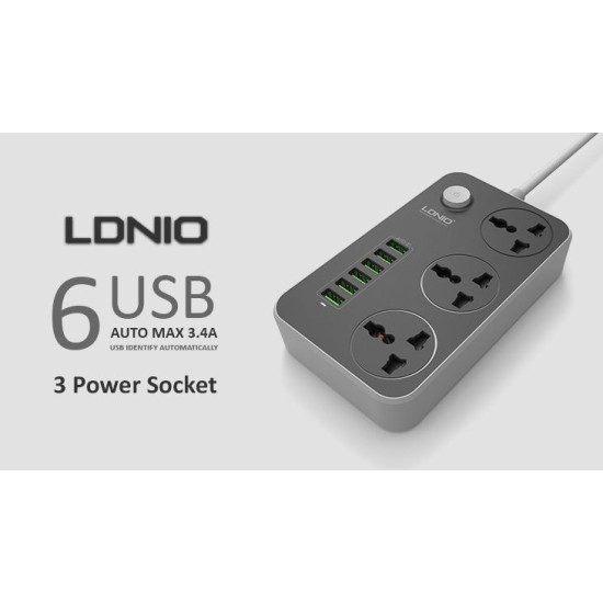 LDNIO 6 USB και 3 θύρες SC3604 LDNIO 6 USB και 3 θύρες SC3604
