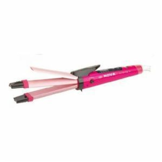 Ψαλίδι και Πρέσα Μαλλιών με Κεραμικές Πλάκες Nova 2 σε 1 ΟΕΜ Hair Beauty Set NHC-1818SC