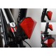 Φανάρι ποδηλάτου Οπίσθιο HJ-022 Diamond Shape Rear Safety 8 LED + 2 laser USB Tail Bike Light Lamp A