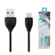 Καλώδιο USB REMAX Lesu RC-050i Lightning Iphone 5/6/7 ΜΑΥΡΟ