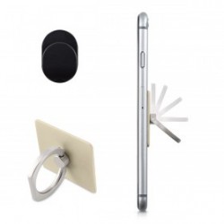 OEM Universal Pop Socket 360° Magnetic Finger Ring Holder και Stand - Μπορντό