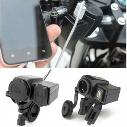 Αδιάβροχος αναπτήρας USB 12V για μοτοσυκλέτα