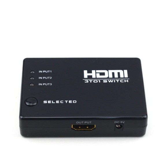 HDMI switch 3 port με Τηλεχειριστήριο HDMI switch 3 port με Τηλεχειριστήριο
