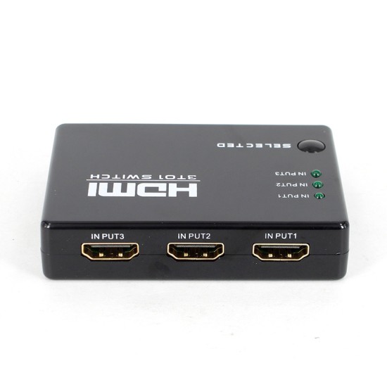 HDMI switch 3 port με Τηλεχειριστήριο HDMI switch 3 port με Τηλεχειριστήριο