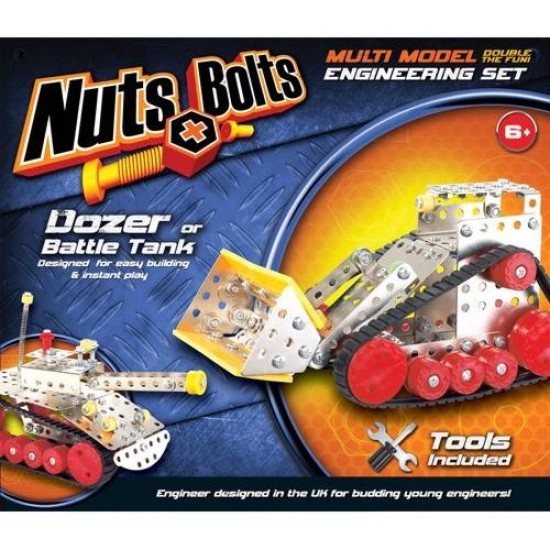 Σετ Συναρμολογούμενων Οχημάτων Μπουλντόζα ή Τανκς