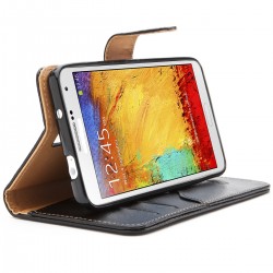 Samsung Galaxy J5 J500f θήκη πορτοφόλι & stand Μαύρο