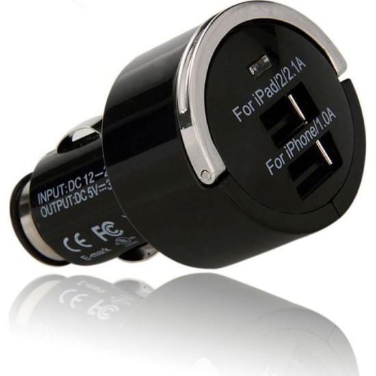 Διπλό USB Φορτιστής Αυτοκινήτου Διπλό USB Φορτιστής Αυτοκινήτου