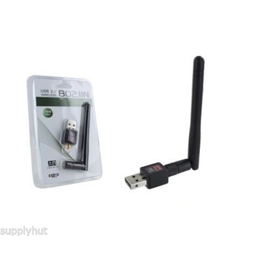 Mini USB Wi-Fi Wireless LAN 802.11N Adapter με Εξωτερική Κεραία