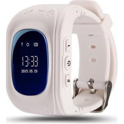 SMARTWATCH-Παιδικό ρολόι με ενσωματωμένη συσκευή εντοπισμού GPS και τηλέφωνο Ασπρο - OEM Q50
