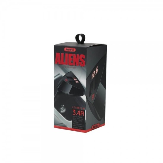 Φορτιστής Αυτοκινήτου REMAX Aliens RC-C208 3.4Α 2xUSB Μαύρο Φορτιστής Αυτοκινήτου REMAX Aliens RC-C208 3.4Α 2xUSB Μαύρο