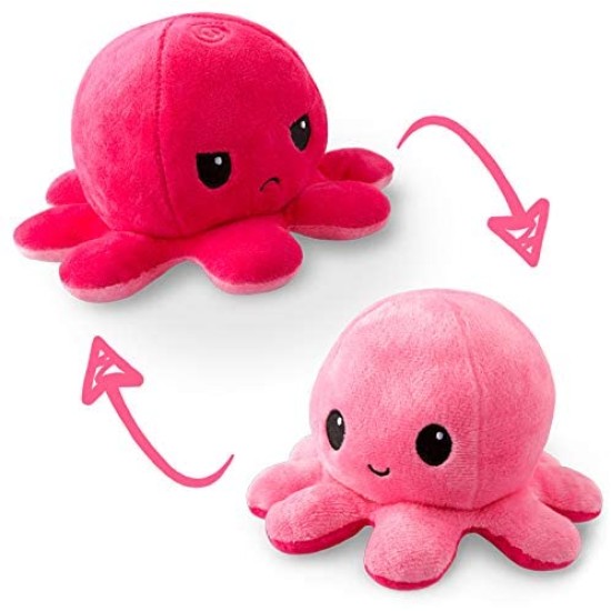 Reversible octapus plush λούτρινο χταπόδι που αλλάζει διάθεση με μία κίνηση - Small - Red-Pink Reversible octapus plush λούτρινο χταπόδι που αλλάζει διάθεση με μία κίνηση - Small - Red-Pink