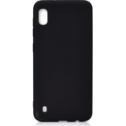 Back Cover Σιλικόνης Matt Μαύρο (Galaxy A10) 