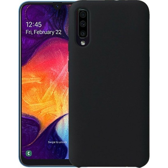 Oem Θήκη Σιλικόνης matt Για Samsung Galaxy A50 / A30S / A50S Μαύρο