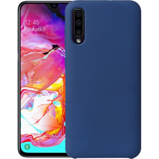 Soft Touch Silicone Samsung Galaxy A70 / A70s - Navy Μπλε OEM