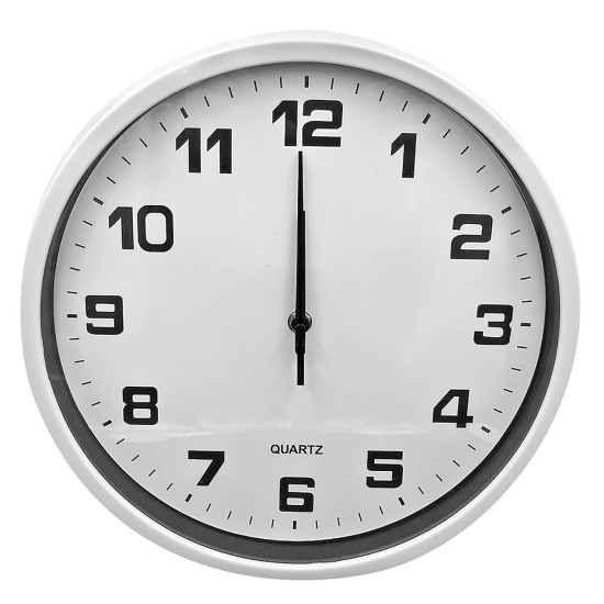 Ρολόι τοίχου λευκό 30cm Homie 322017