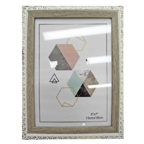 Κορνίζα πλαστική τύπου ξύλο 13x18cm Homie 322058