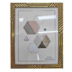 Κορνίζα πλαστική τύπου ξύλο σκούρο 15x20cm Homie 322065