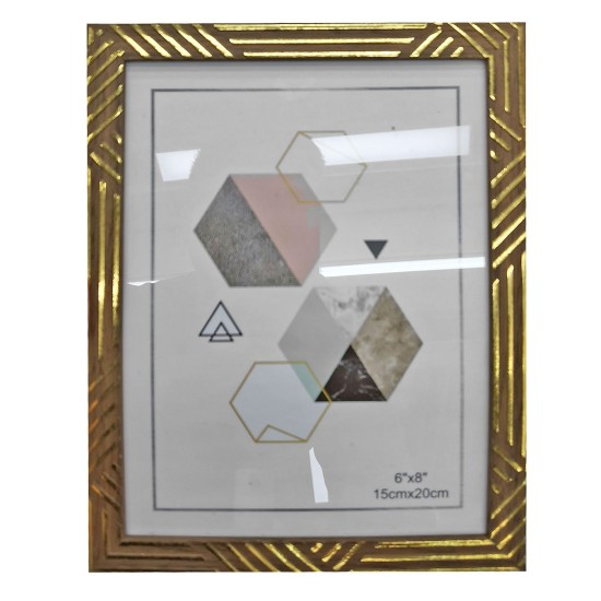 Κορνίζα πλαστική τύπου ξύλο σκούρο 15x20cm Homie 322065