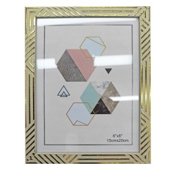 Κορνίζα πλαστική τύπου ξύλο ανοιχτό 15x20cm Homie 322068