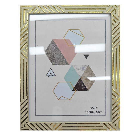 Κορνίζα πλαστική τύπου ξύλο ανοιχτό 15x20cm Homie 322068