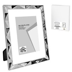 Κορνίζα επάργυρη πολύγωνο σχέδιο 13x18cm Homie 322086