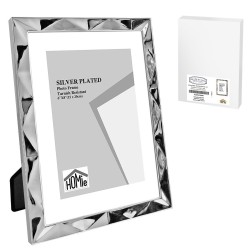 Κορνίζα επάργυρη πολύγωνο σχέδιο 15x20cm Homie 322087
