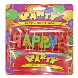 Κεριά happy birthday χρυσόσκονη  Homie 3768