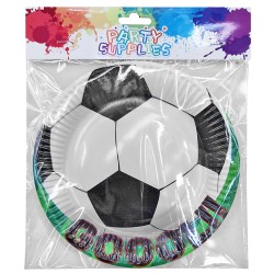 Πιάτα πάρτυ μπάλα φ18cm πακ=10τεμ Φ18cm Homie 3784
