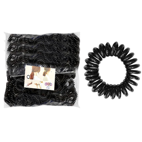 Λαστιχάκι μαλλιών σπιράλ μαύρο ø4cm 4teen4ty 401065 Λαστιχάκι μαλλιών σπιράλ μαύρο ø4cm 4teen4ty 401065