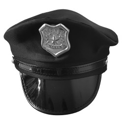 Καπέλο Αστυνομικού Δερματίνη Φ=22cm Carnavalista 231048