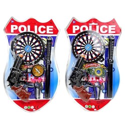 Σετ Police 6τεμ με Στόχο Καρ=37x21cm Carnavalista 232008