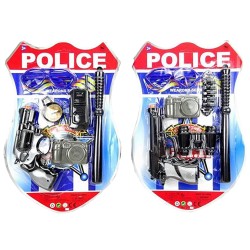 Σετ Police 6τεμ με Γκλοπ Καρ=43x28cm Carnavalista 232054