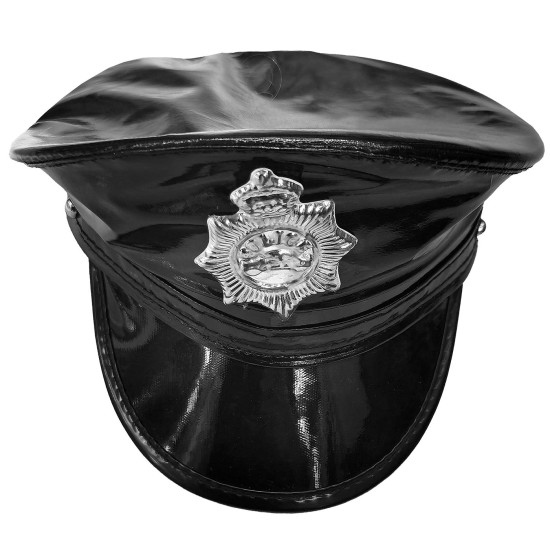 Καπέλο Αστυνομικού Δερματίνη 25x15cm Carnavalista 232393 Καπέλο Αστυνομικού Δερματίνη 25x15cm Carnavalista 232393