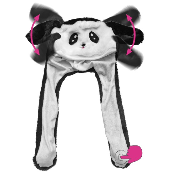 Σκούφος Panda με Αυτιά και Κίνηση 50x35cm Carnavalista 232411
