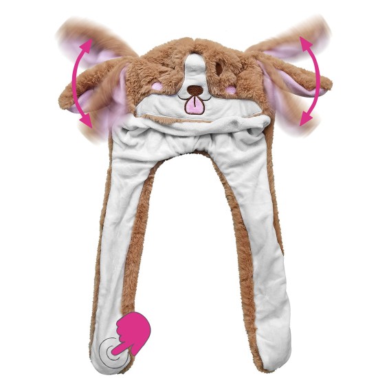 Σκούφος Κίτρινο Ποντίκι με Αυτιά και Κίνηση 50x35cm Carnavalista 232414