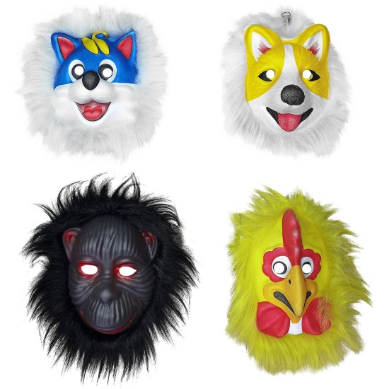 Μάσκα Άγρια ζώα με Μαλλιά  Carnavalista 232418
