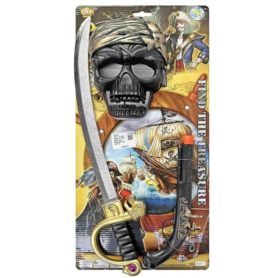Σετ Πειρατή 3τεμ 58x29cm Carnavalista 232444