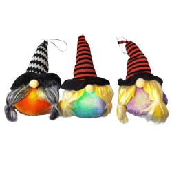 Κολοκύθα-Μάγισσα Κρεμαστές με φως 25cm Carnavalista 232507