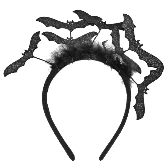 Στέκα Μαύρη με Νυχτερίδες & Τούλι 20x20cm Carnavalista 232561