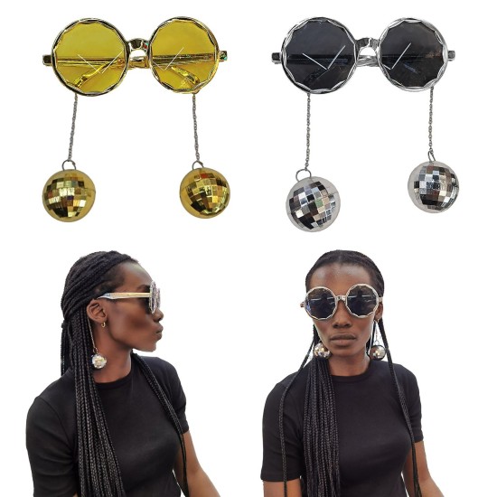 Γυαλιά με Κρεμαστές Disco Balls 16x6,5cm Carnavalista 232598