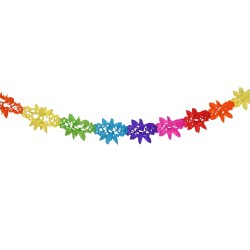 Γιρλάντα Χάρτινη Ρόμβοι Φαναράκια 16x16cm 3m Carnavalista 232675