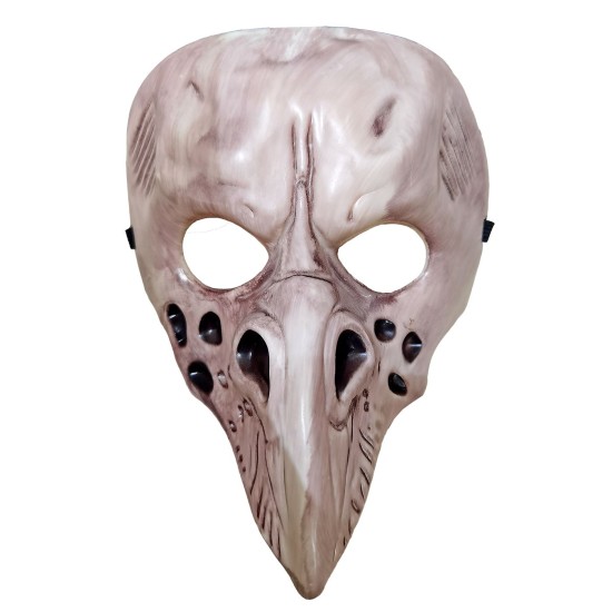 Μάσκα Πλαστική Μύτη Πουλί Καφέ με Λάστιχο  Carnavalista 232689