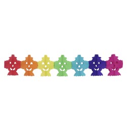 Γιρλάντα Κλόουν Χάρτινη 17cm x 5m Carnavalista 23312