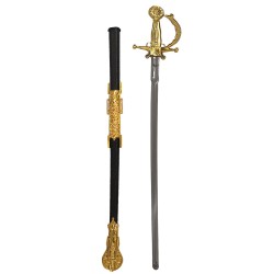 Σπαθί Χρυσό Χρώμα 65x12cm Carnavalista 23315