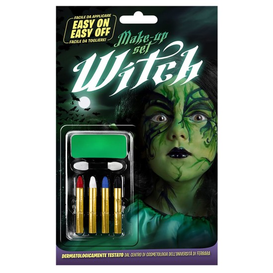 Σετ Βαφής Μάγισσα με Μακιγιάζ & 4 Μολύβια  C.T.