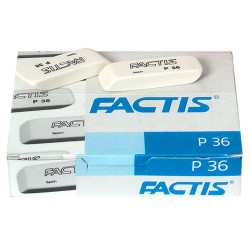 Γόμα factis λευκή πακ=36τ  Factis 36205