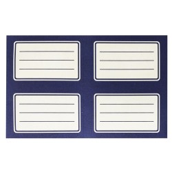 Ετικέτες μπλε πακ=20τεμ Ετικέτα=9.5x5.5cm, φύλλο=20x12cm JustNote 701989