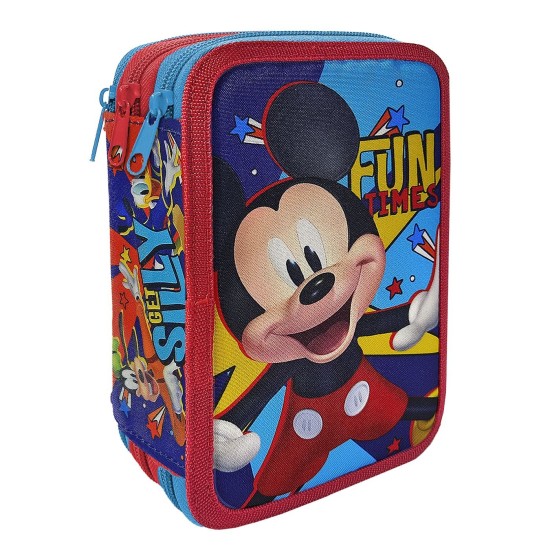Κασετίνα Γεμάτη Τριπλή Mickey 19,5x12,5x7cm Disney 1004Ε-14052