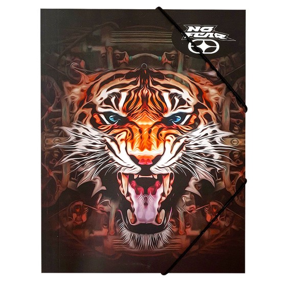 Ντοσιέ λάστιχο α4 no fear india tiger A4 Gim Ντοσιέ λάστιχο α4 no fear india tiger A4 Gim